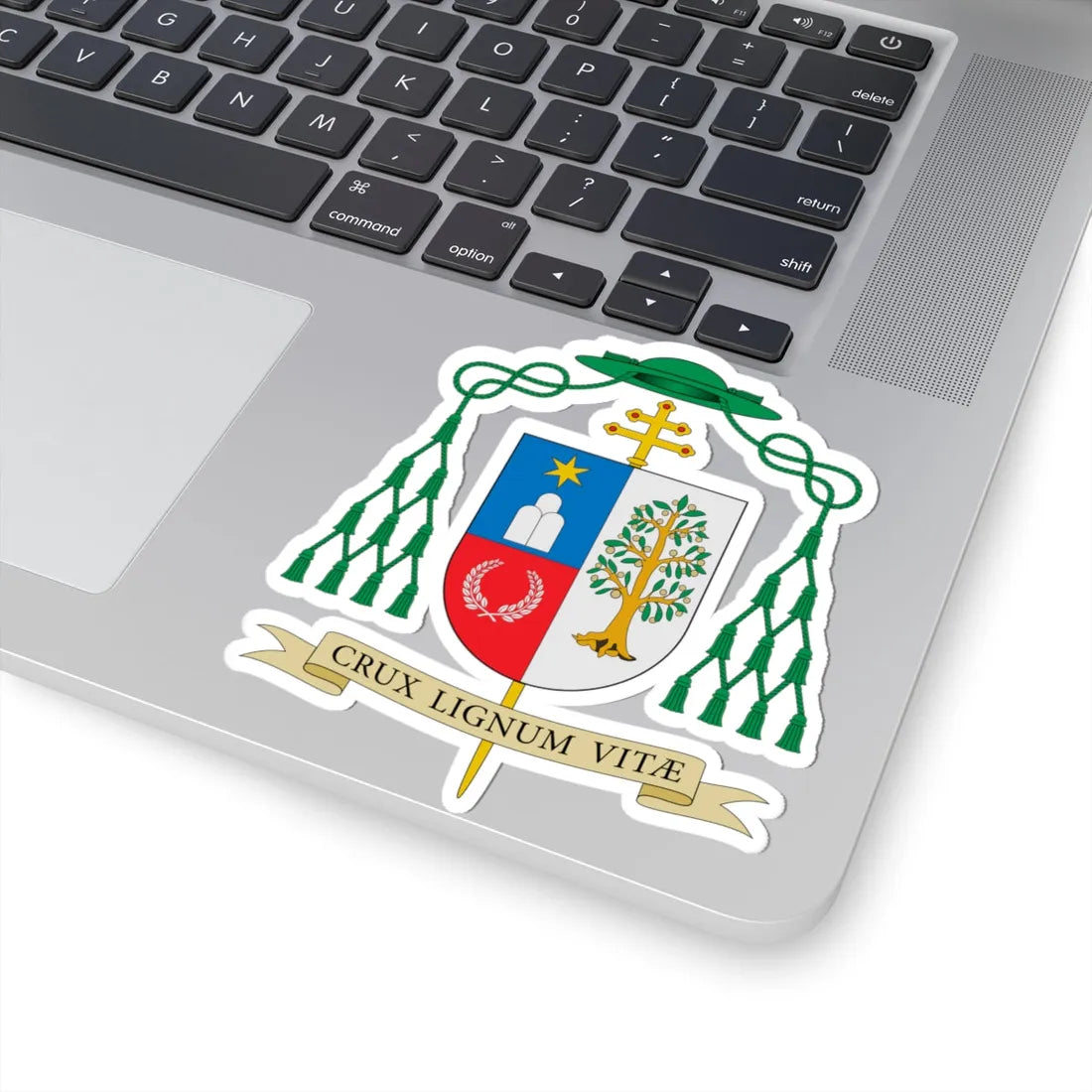 Coat of arms of Mitja Leskovar (Spain) (Coat of Arms) STICKER Vinyl Kiss-Cut Decal - The Sticker Space