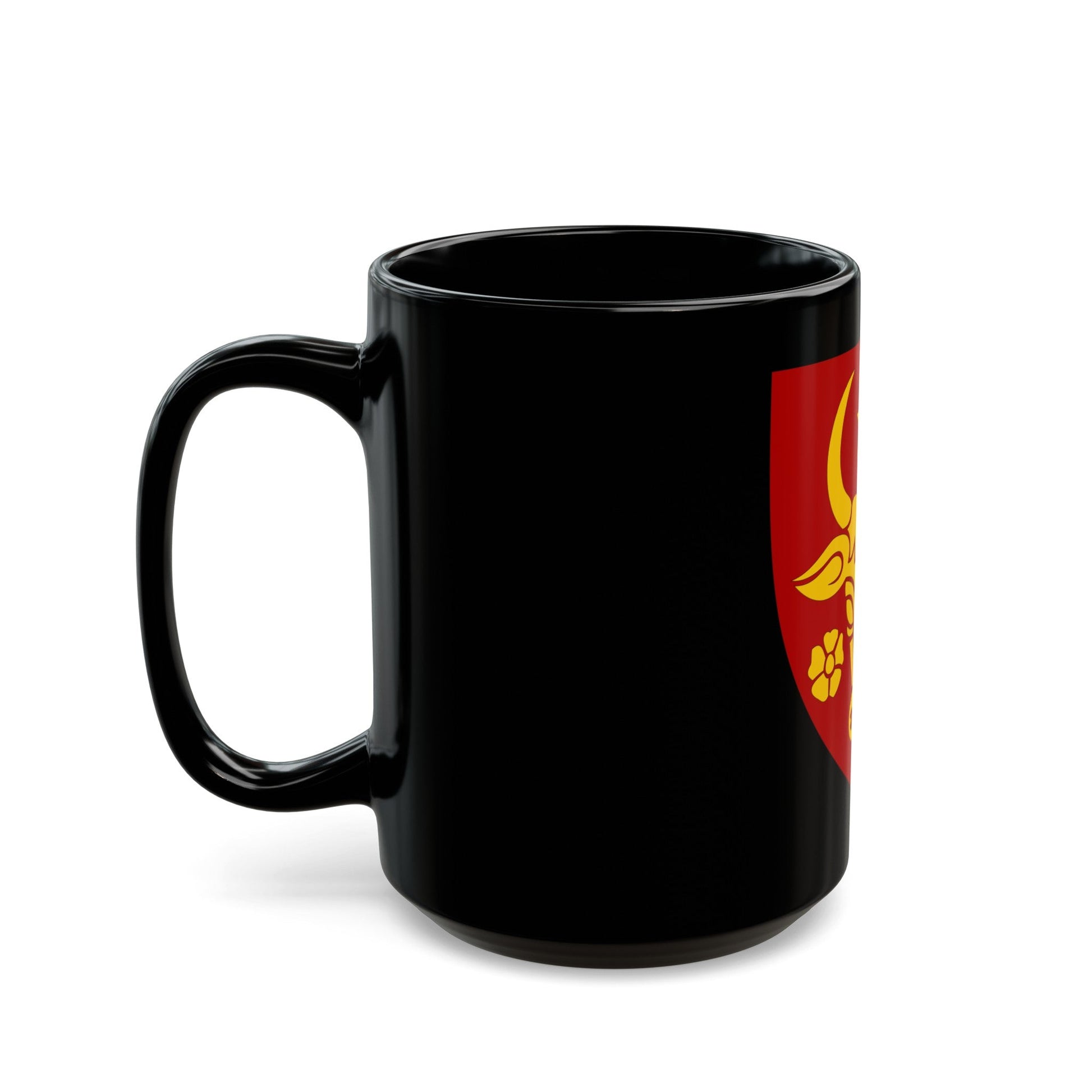 Coat of arms of Moldavia - Black Coffee Mug-The Sticker Space