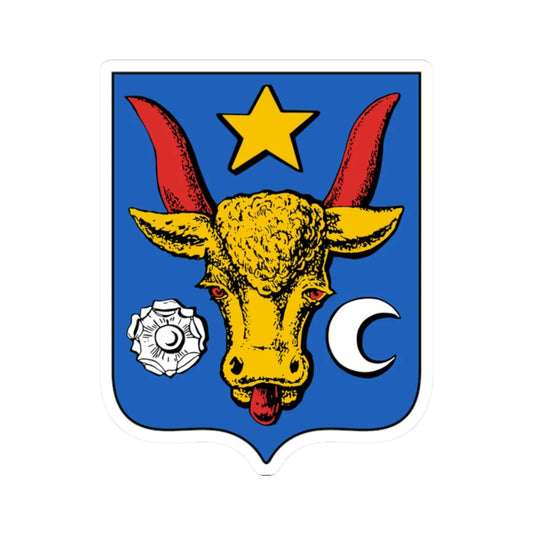 Coat of arms of Moldavian Democratic Republic 1917 (Moldova) (Coat of Arms) STICKER Vinyl Kiss-Cut Decal 2 Inch White - The Sticker Space