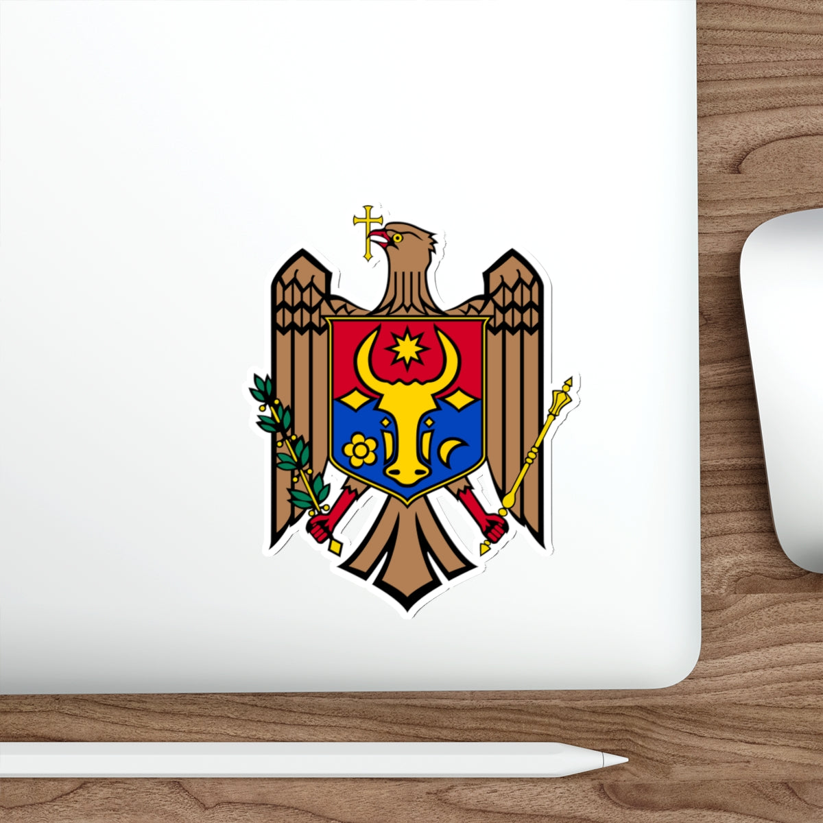 Coat of arms of Moldova STICKER Vinyl Die-Cut Decal-The Sticker Space