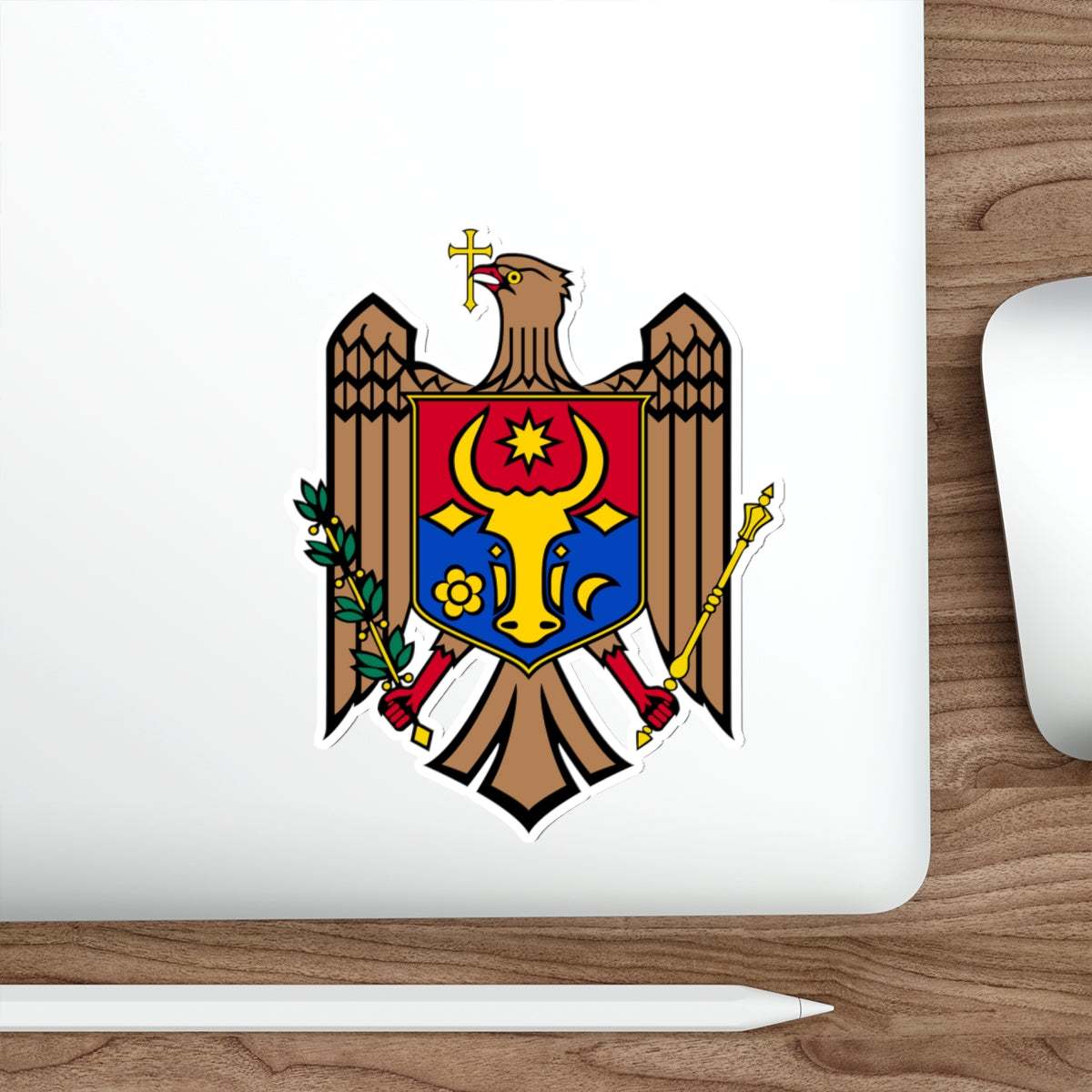 Coat of arms of Moldova STICKER Vinyl Die-Cut Decal-The Sticker Space