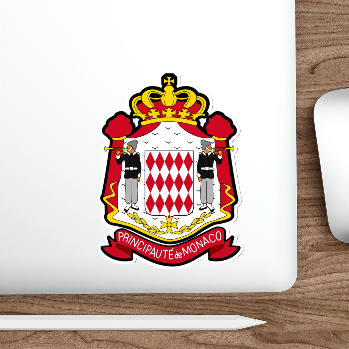 Coat of arms of Monaco STICKER Vinyl Die-Cut Decal-The Sticker Space