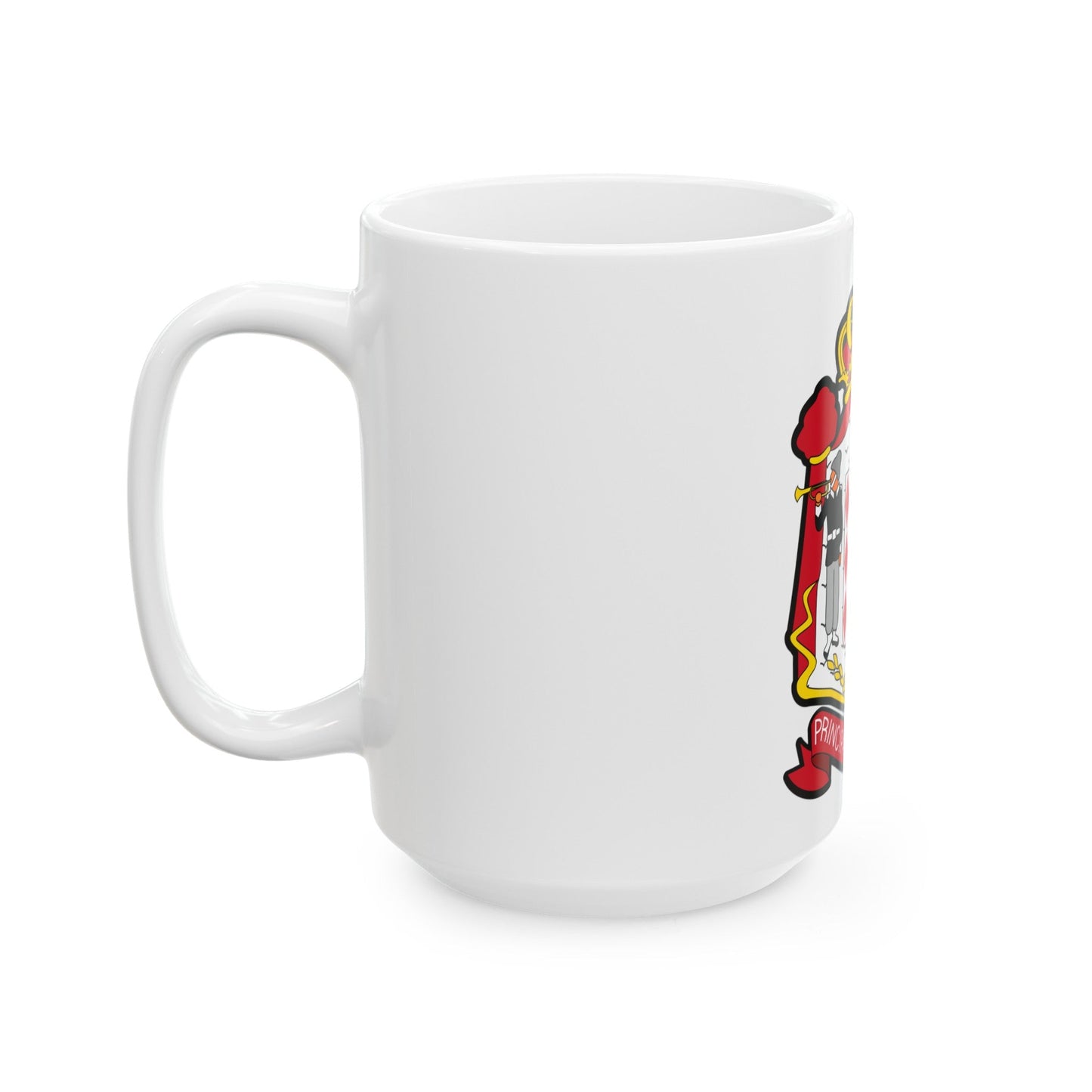 Coat of arms of Monaco - White Coffee Mug-The Sticker Space