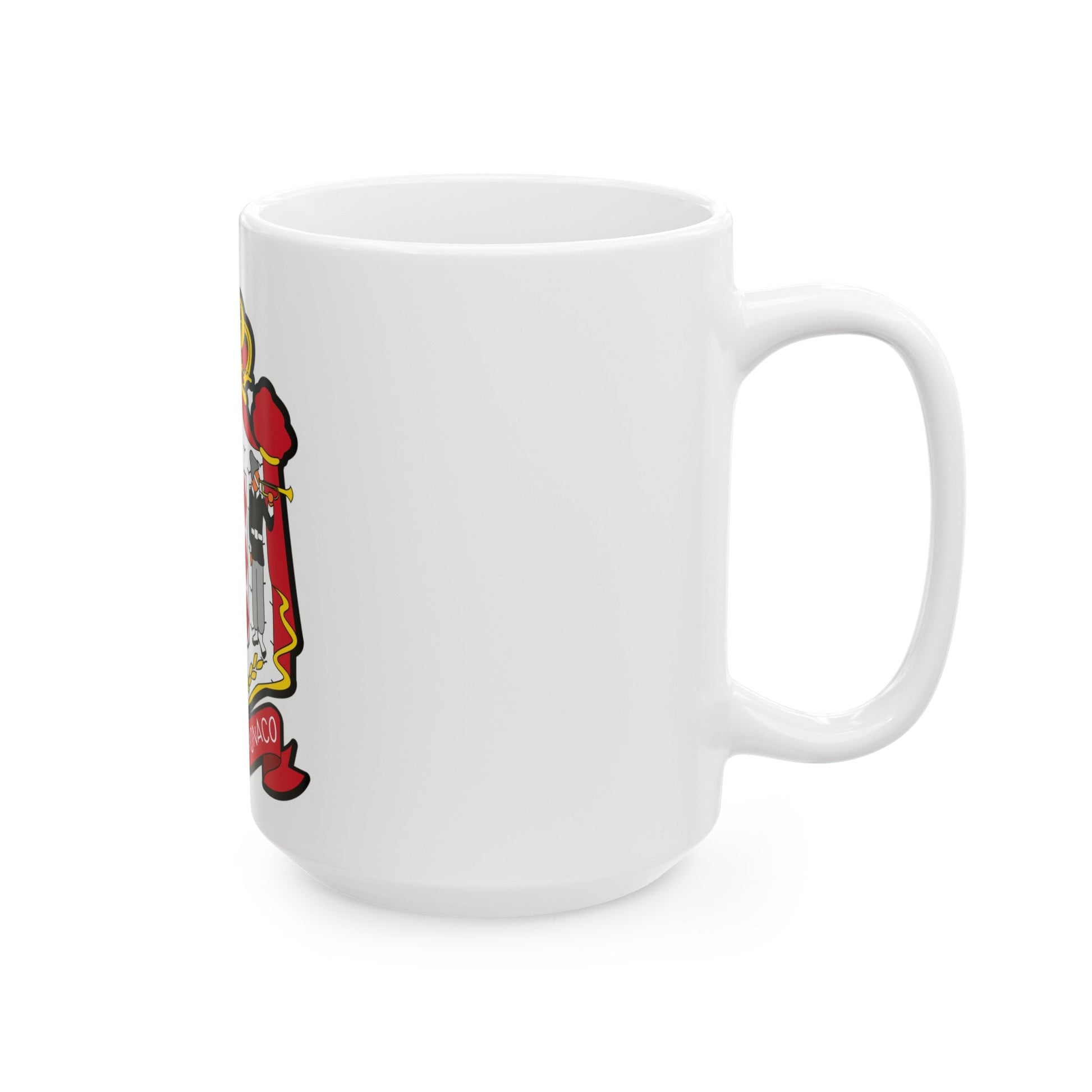 Coat of arms of Monaco - White Coffee Mug-The Sticker Space