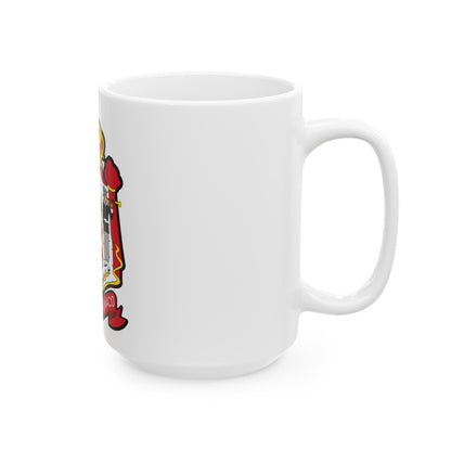 Coat of arms of Monaco - White Coffee Mug-The Sticker Space