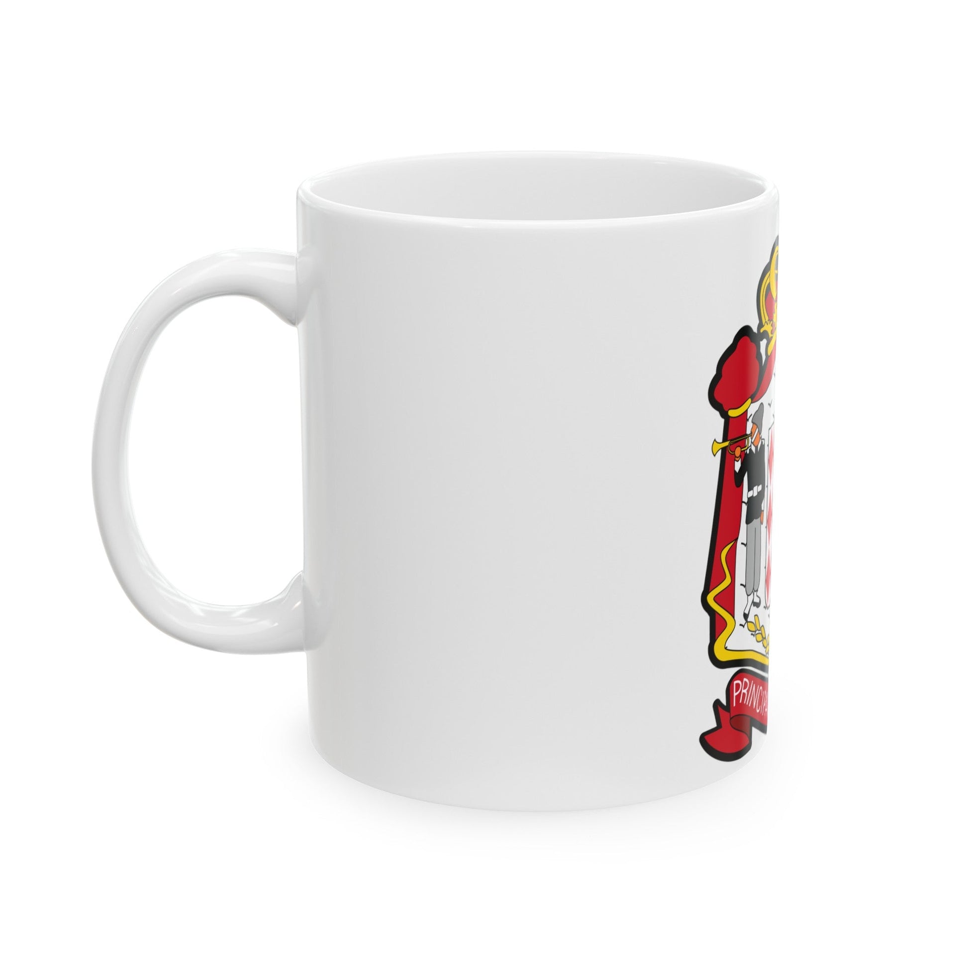 Coat of arms of Monaco - White Coffee Mug-The Sticker Space