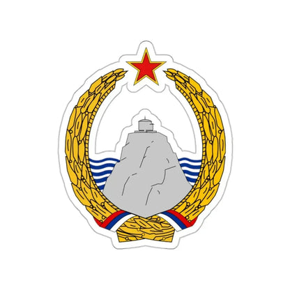 Coat of arms of Montenegro (1945–1993) STICKER Vinyl Die-Cut Decal 2 Inch - The Sticker Space