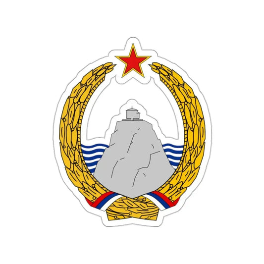 Coat of arms of Montenegro (1945–1993) STICKER Vinyl Die-Cut Decal 2 Inch - The Sticker Space