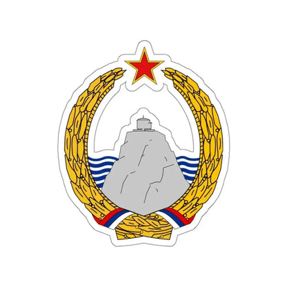 Coat of arms of Montenegro (1945–1993) STICKER Vinyl Die-Cut Decal - The Sticker Space