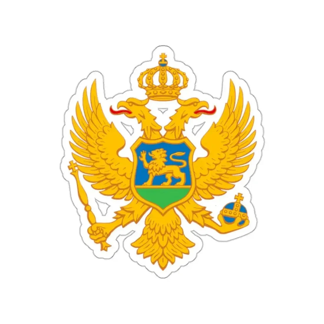 Coat of arms of Montenegro STICKER Vinyl Die-Cut Decal - The Sticker Space