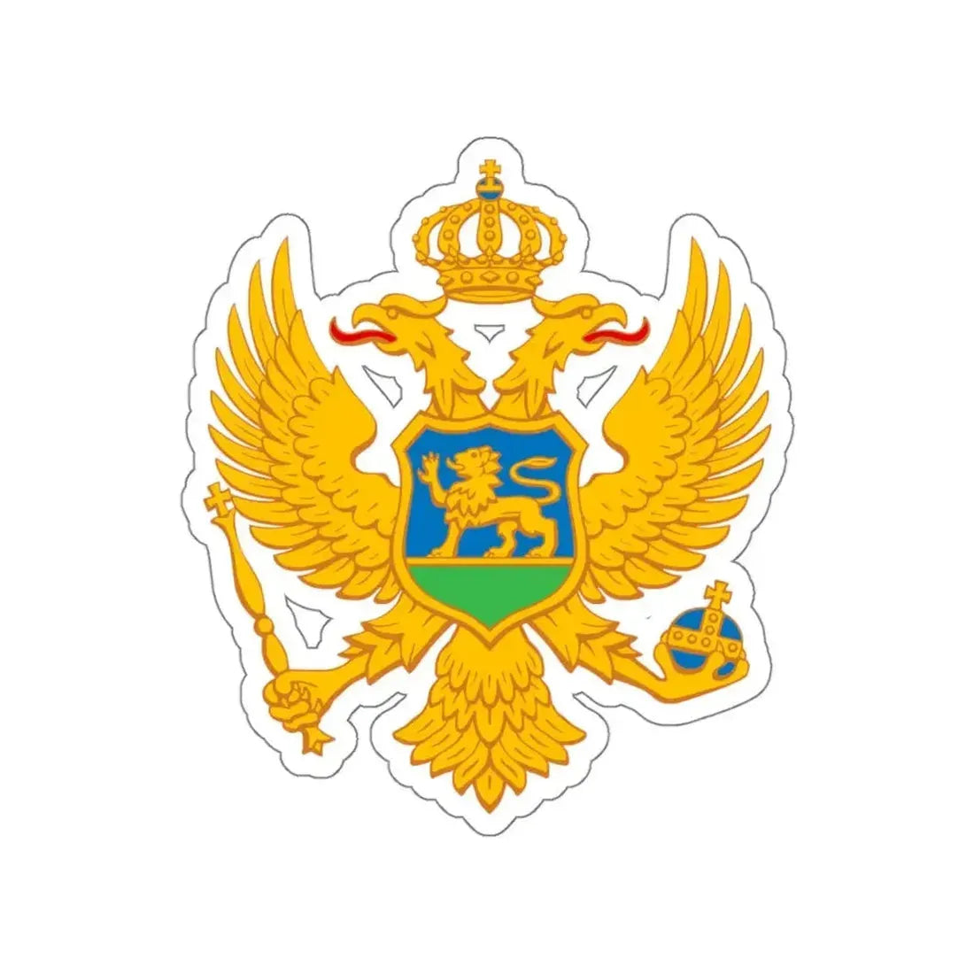Coat of arms of Montenegro STICKER Vinyl Die-Cut Decal - The Sticker Space