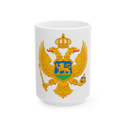 Coat of arms of Montenegro - White Coffee Mug-15oz-The Sticker Space