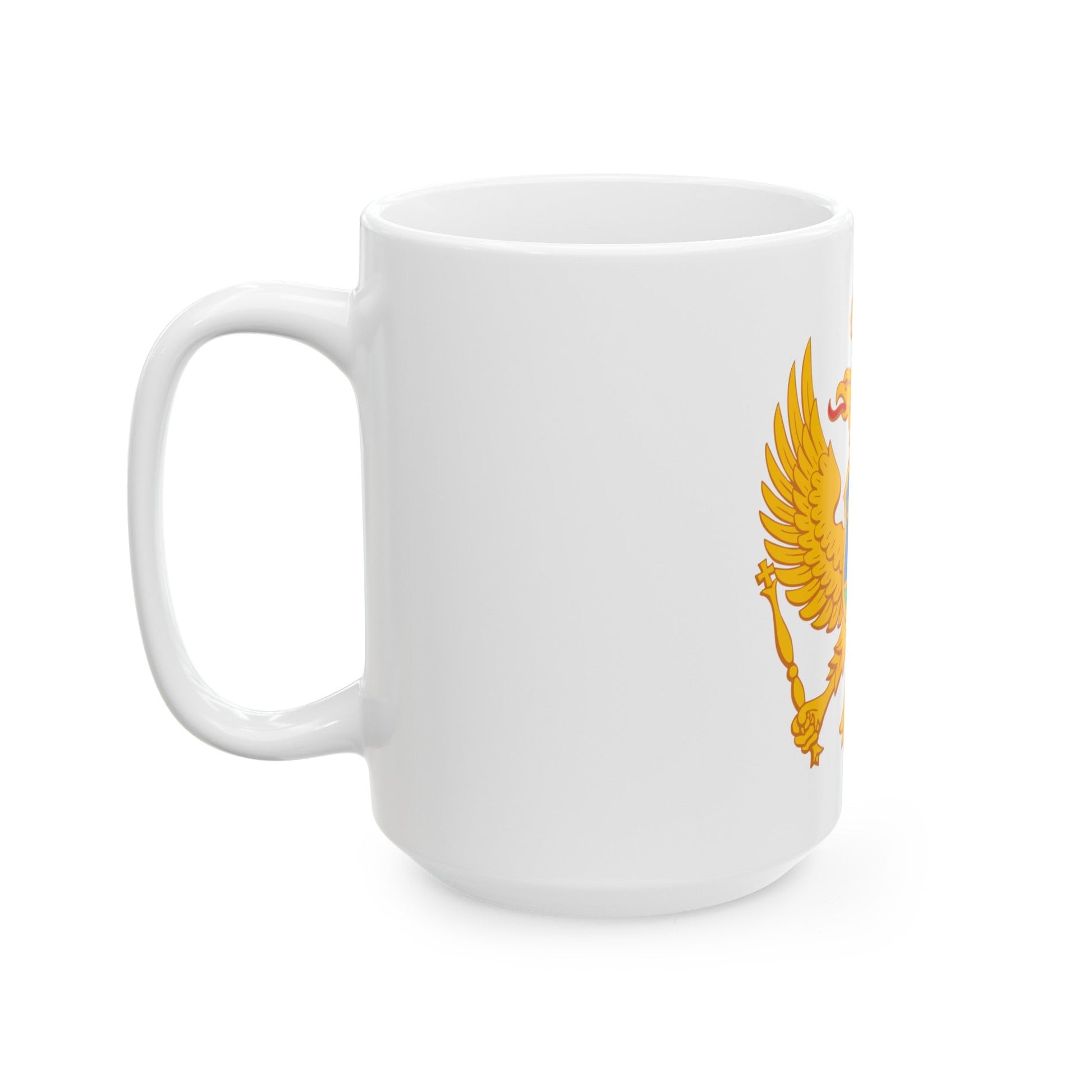 Coat of arms of Montenegro - White Coffee Mug-The Sticker Space