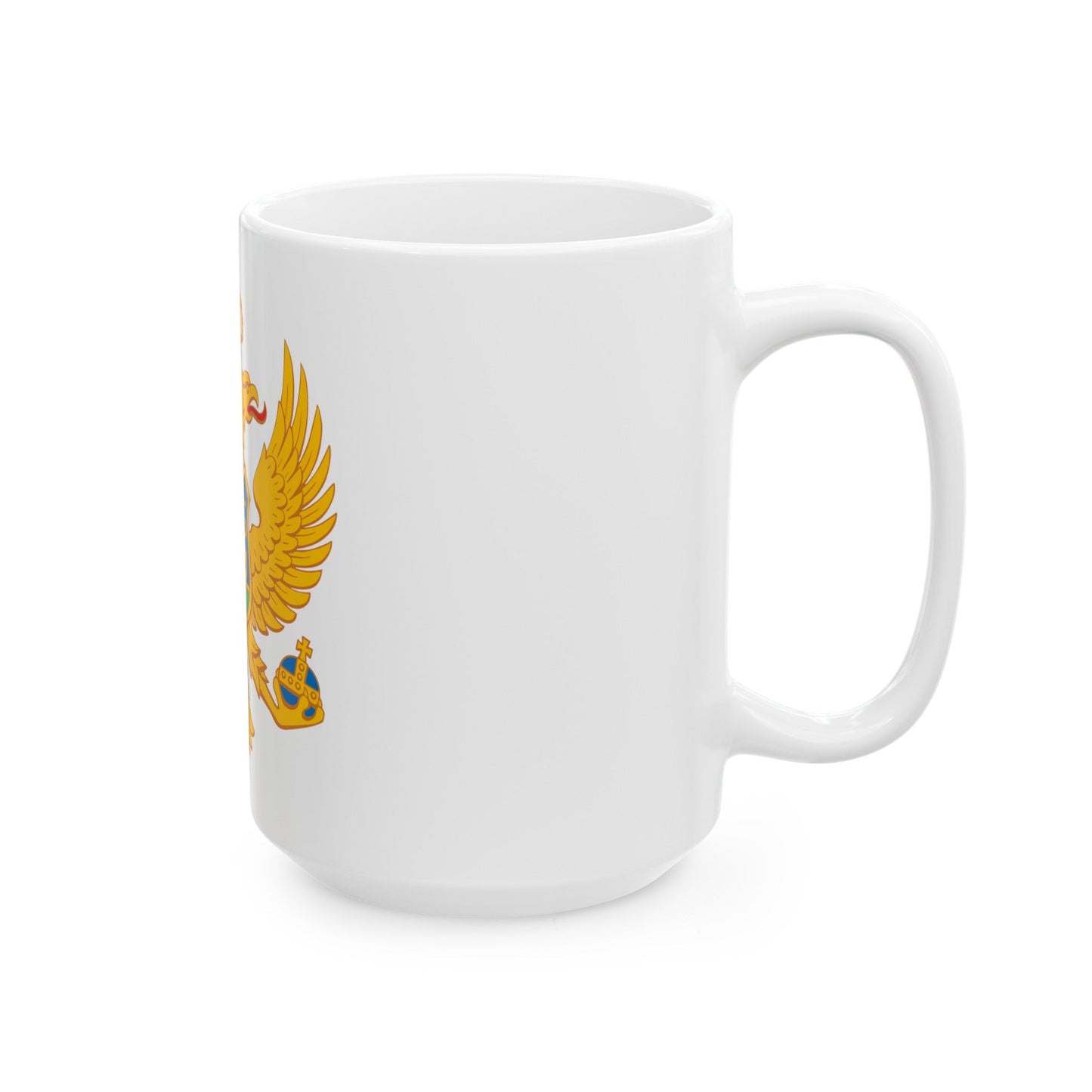 Coat of arms of Montenegro - White Coffee Mug-The Sticker Space