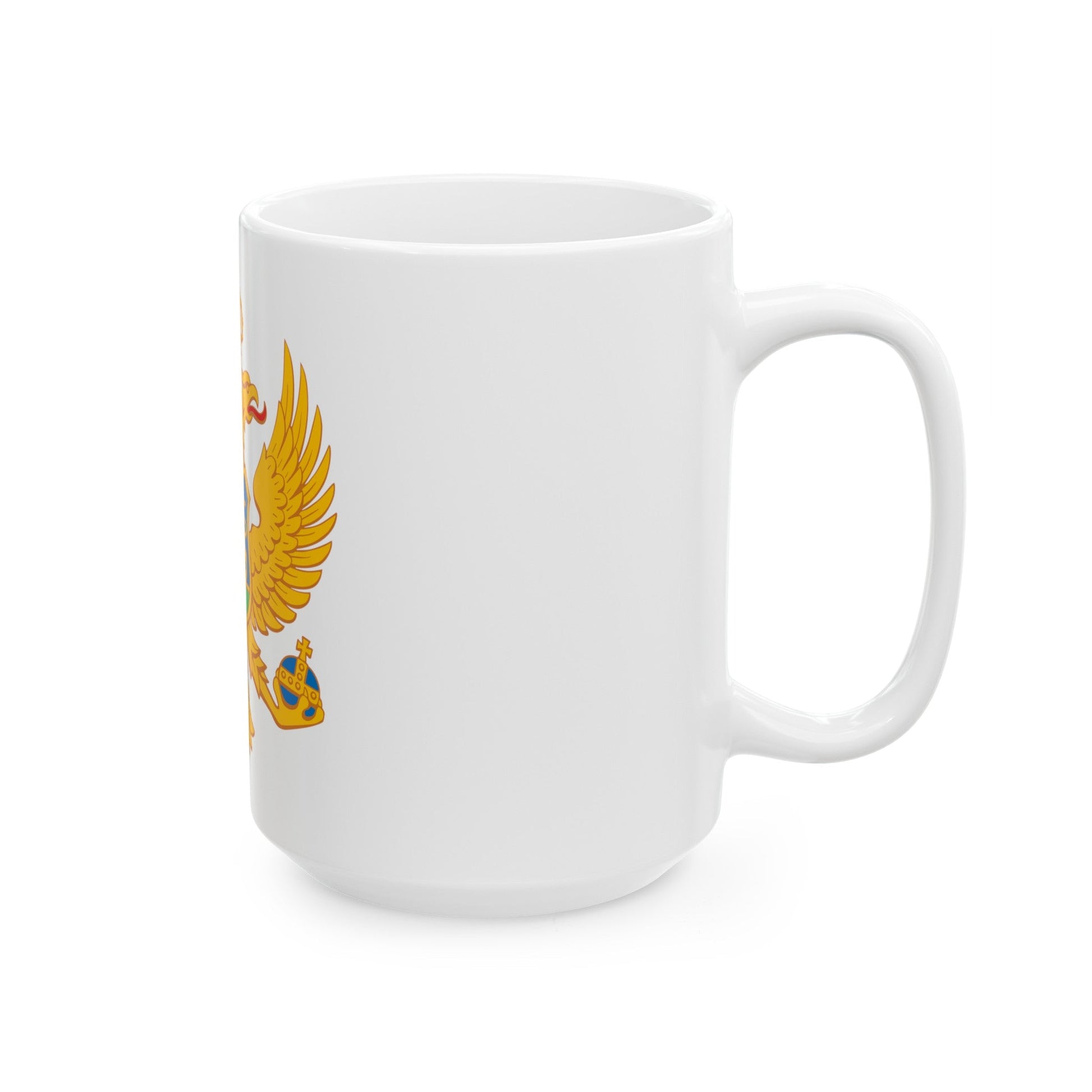 Coat of arms of Montenegro - White Coffee Mug-The Sticker Space