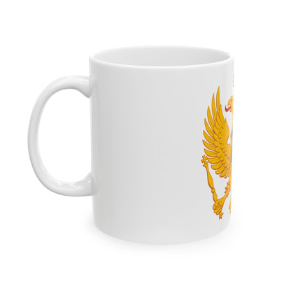 Coat of arms of Montenegro - White Coffee Mug-The Sticker Space