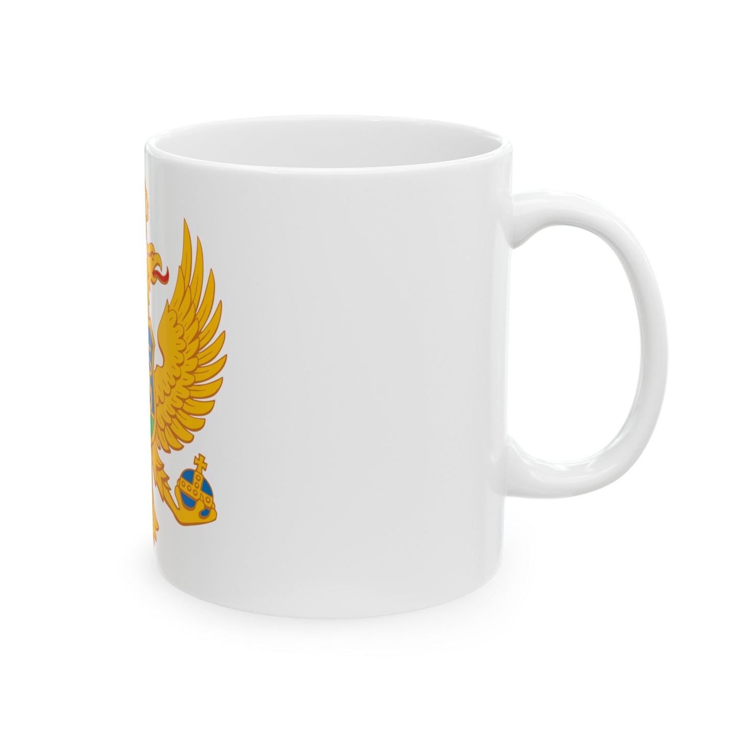 Coat of arms of Montenegro - White Coffee Mug-The Sticker Space