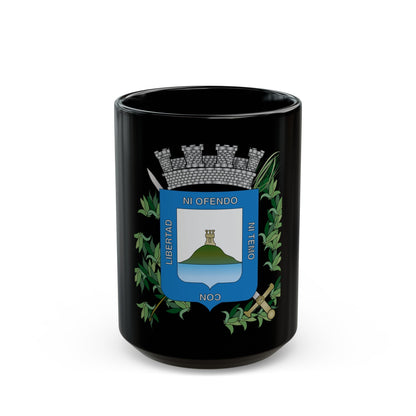 Coat of arms of Montevideo Department - Black Coffee Mug-15oz-The Sticker Space