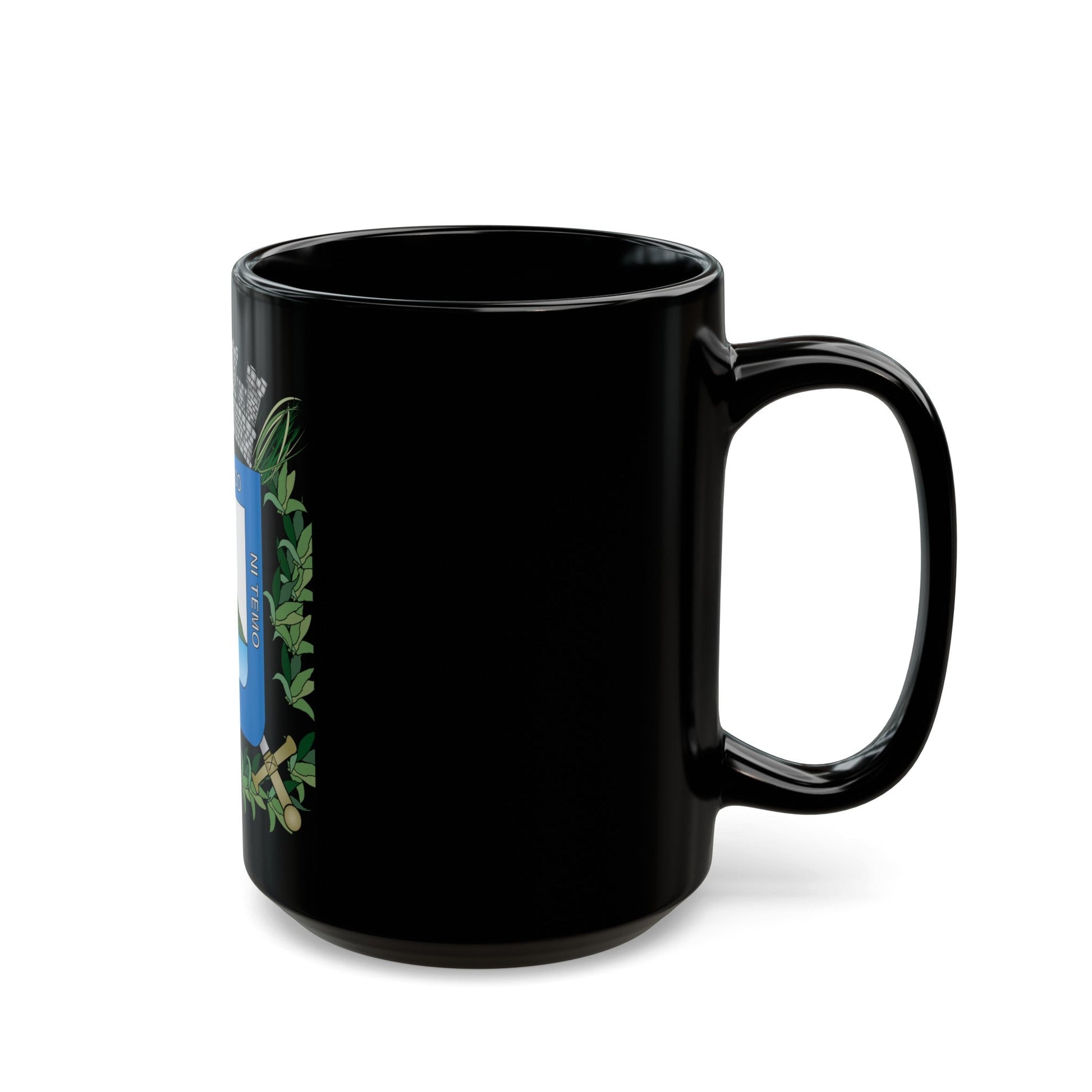 Coat of arms of Montevideo Department - Black Coffee Mug-The Sticker Space