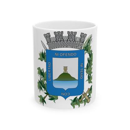 Coat of arms of Montevideo Department - White Coffee Mug-11oz-The Sticker Space