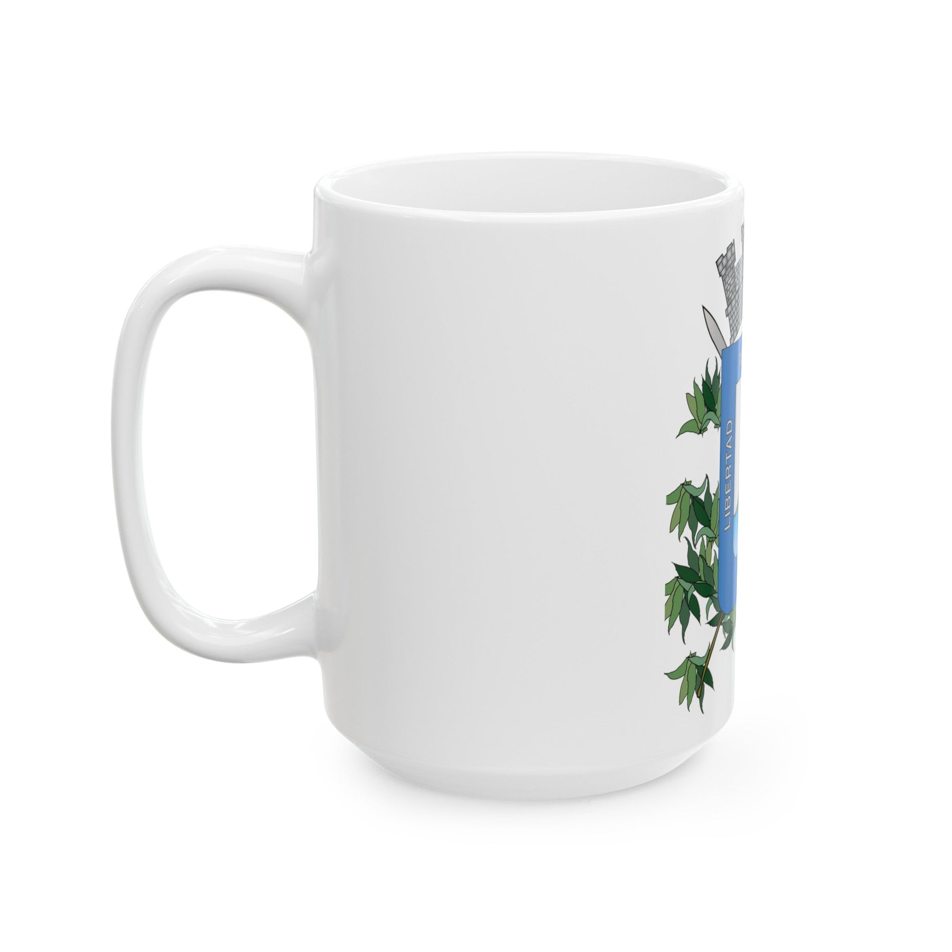 Coat of arms of Montevideo Department - White Coffee Mug-The Sticker Space