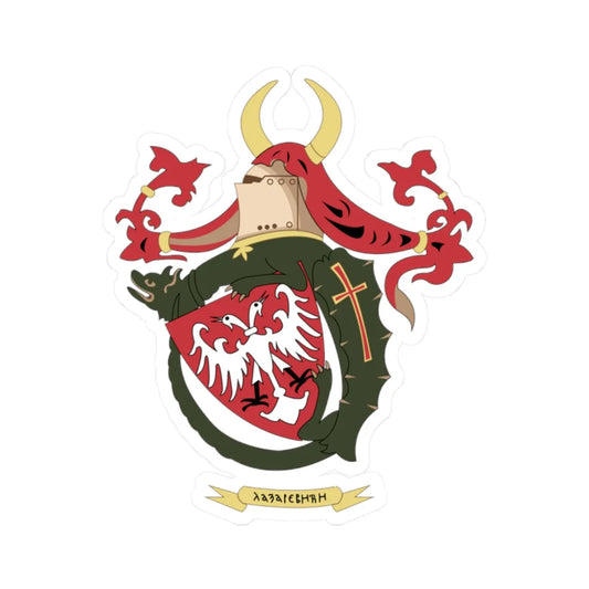 Coat of arms of Moravian Serbia (Serbia) (Coat of Arms) STICKER Vinyl Kiss-Cut Decal 2 Inch White - The Sticker Space