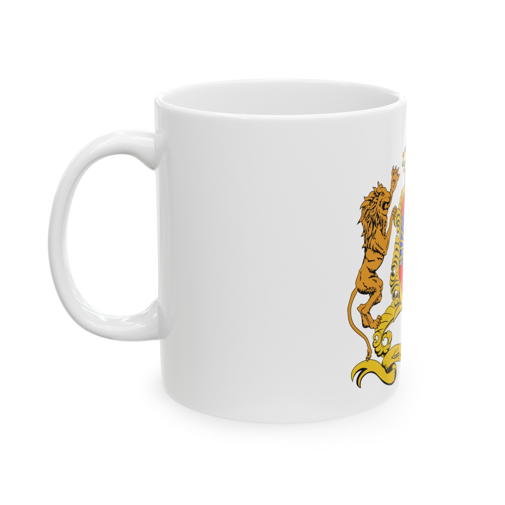 Coat of arms of Morocco - White Coffee Mug-The Sticker Space