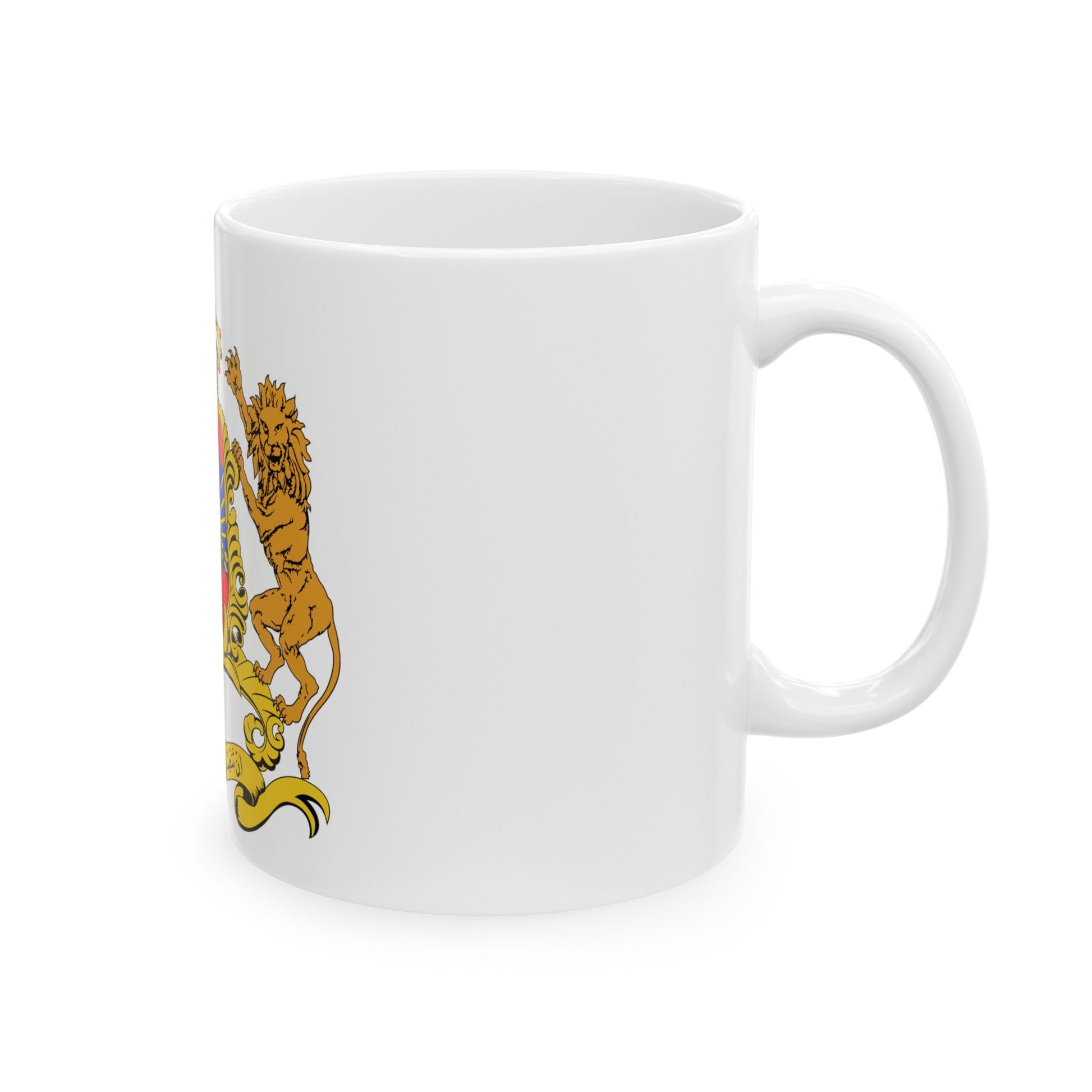 Coat of arms of Morocco - White Coffee Mug-The Sticker Space