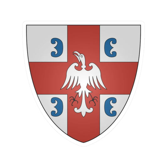 Coat of arms of Mrnjavčević family small (Serbia) (Coat of Arms) STICKER Vinyl Kiss-Cut Decal 2 Inch White - The Sticker Space