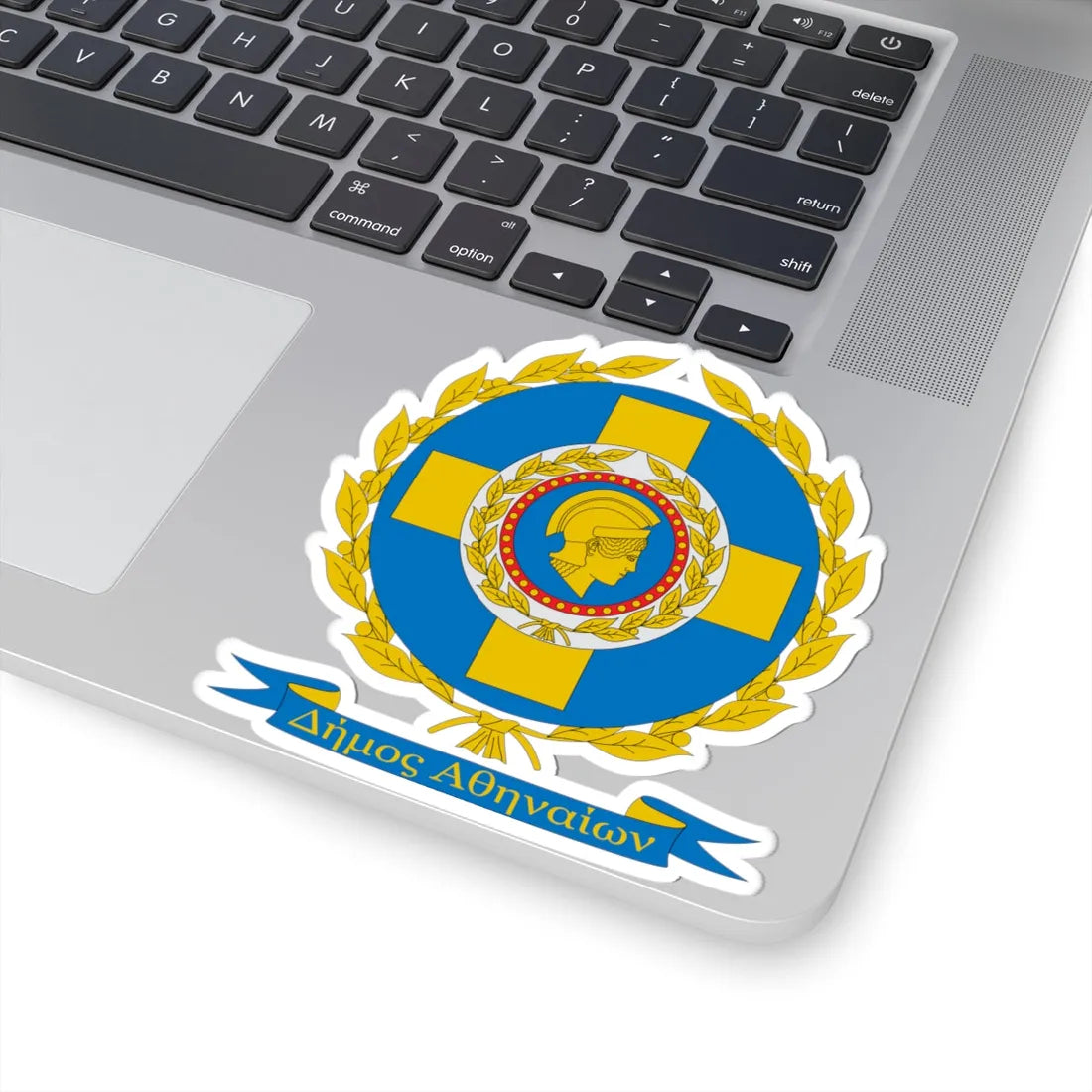 Coat of Arms of Municipality of Athens (Greece) (Coat of Arms) STICKER Vinyl Kiss-Cut Decal - The Sticker Space