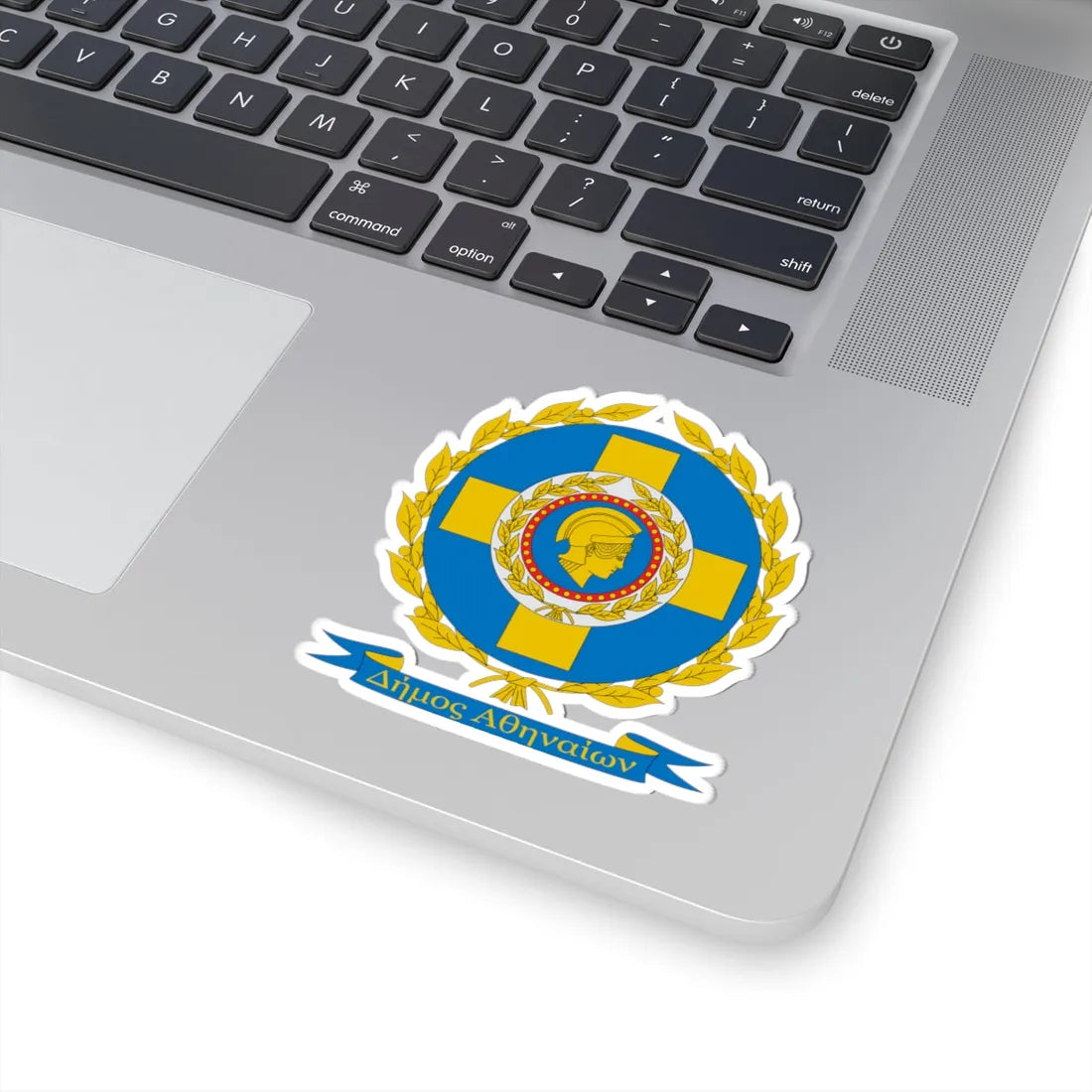 Coat of Arms of Municipality of Athens (Greece) (Coat of Arms) STICKER Vinyl Kiss-Cut Decal - The Sticker Space
