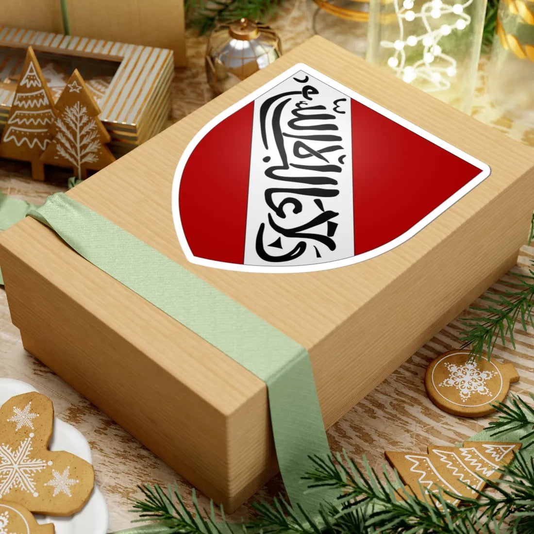 Coat of Arms of Nasrid Granada modern emblazonment (Spain) (Coat of Arms) STICKER Vinyl Kiss-Cut Decal - The Sticker Space