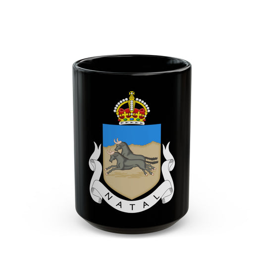 Coat of arms of Natal 1907-1997 - Black Coffee Mug-15oz-The Sticker Space