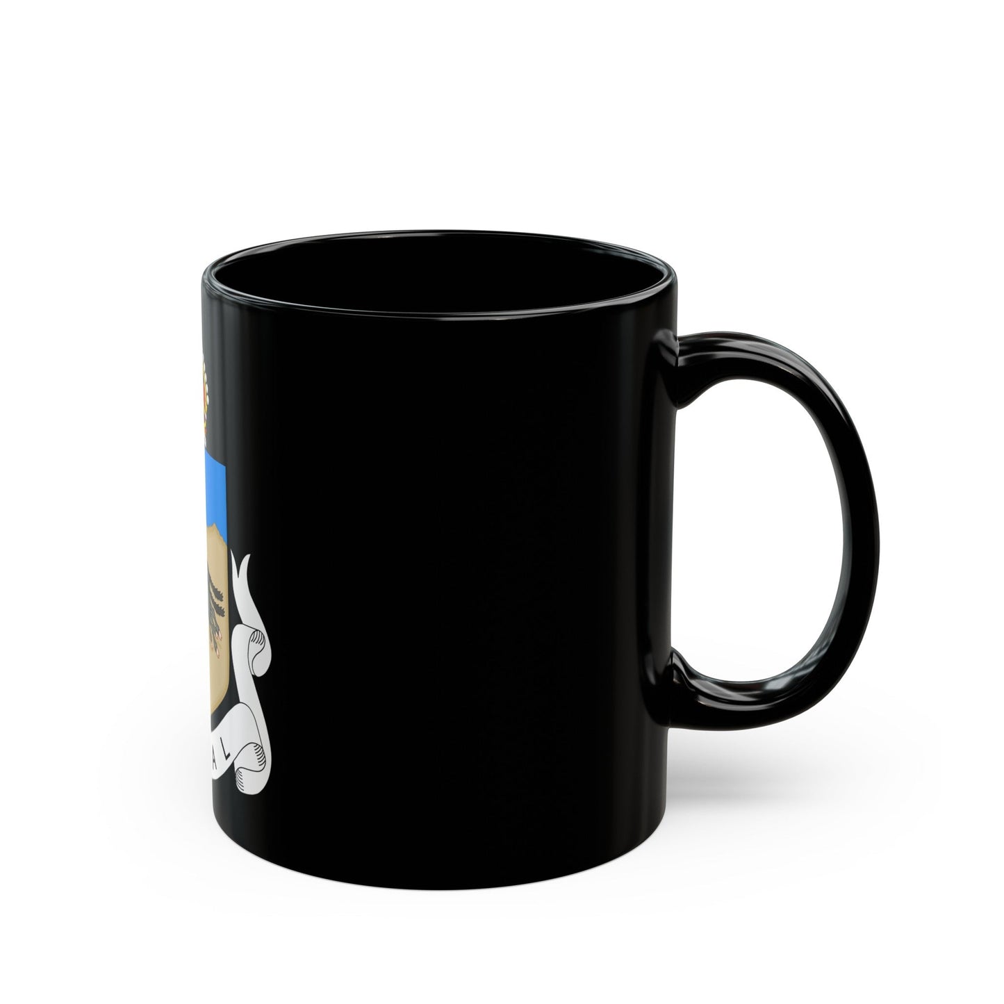 Coat of arms of Natal 1907-1997 - Black Coffee Mug-The Sticker Space