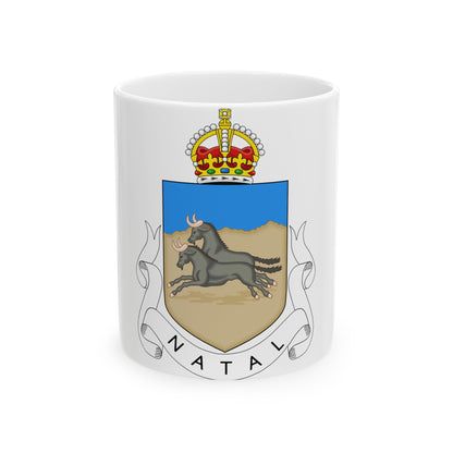 Coat of arms of Natal 1907-1997 - White Coffee Mug-11oz-The Sticker Space