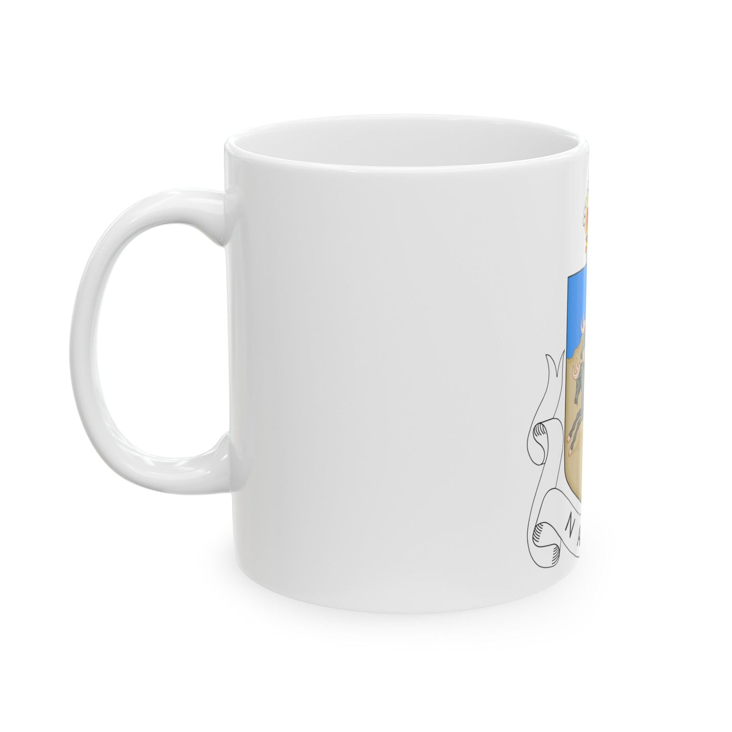 Coat of arms of Natal 1907-1997 - White Coffee Mug-The Sticker Space