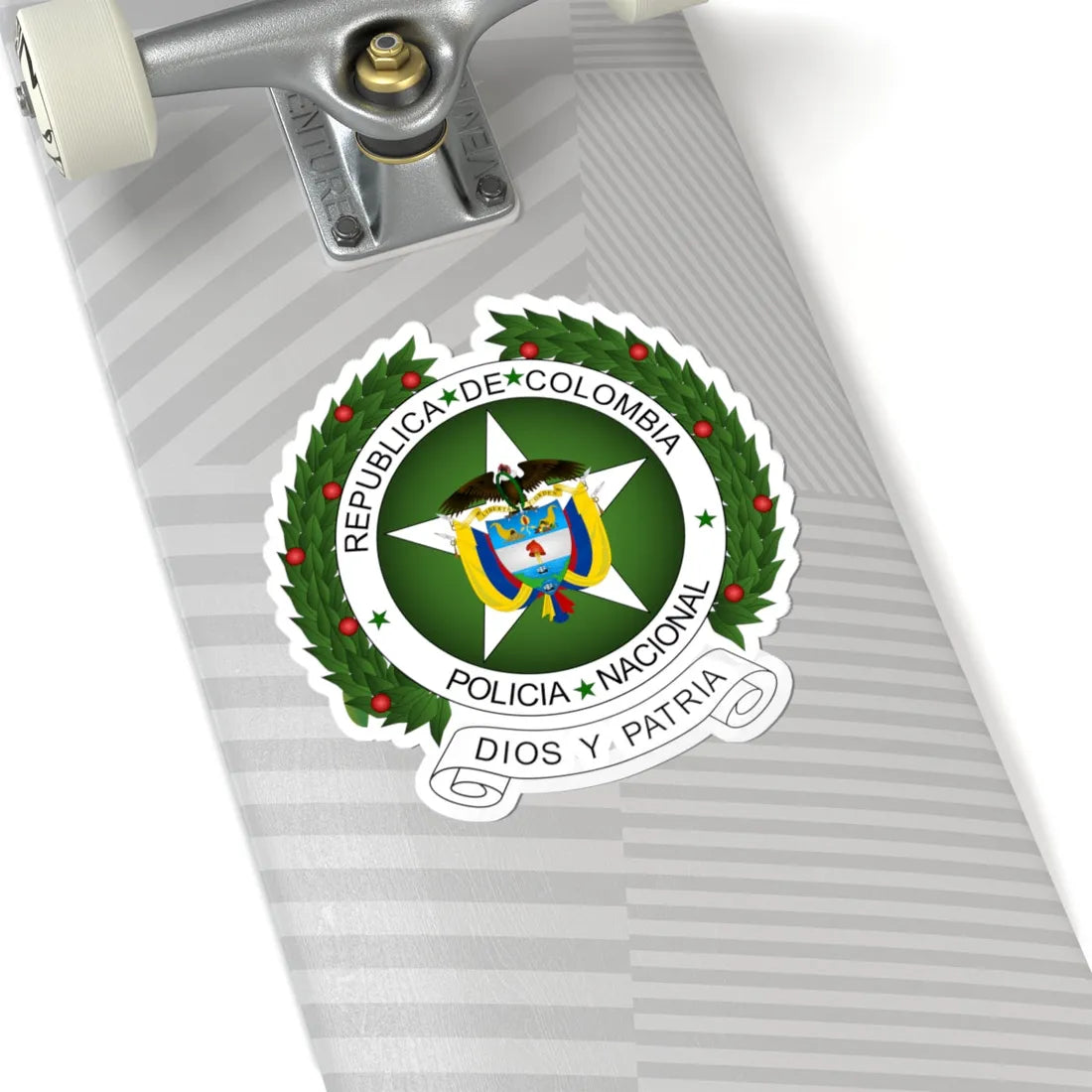 Coat of arms of National Police of Colombia (Colombia) (Coat of Arms) STICKER Vinyl Kiss-Cut Decal - The Sticker Space