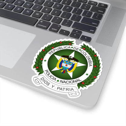 Coat of arms of National Police of Colombia (Colombia) (Coat of Arms) STICKER Vinyl Kiss-Cut Decal - The Sticker Space