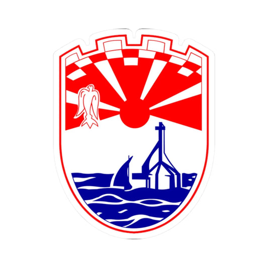 Coat of Arms of Neum (Bosnia and Herzegovina) (Coat of Arms) STICKER Vinyl Kiss-Cut Decal 2 Inch White - The Sticker Space