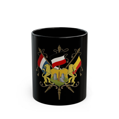 Coat of arms of Neutral Moresnet - Black Coffee Mug-11oz-The Sticker Space