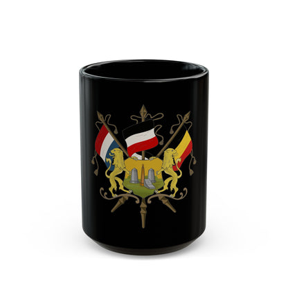 Coat of arms of Neutral Moresnet - Black Coffee Mug-15oz-The Sticker Space