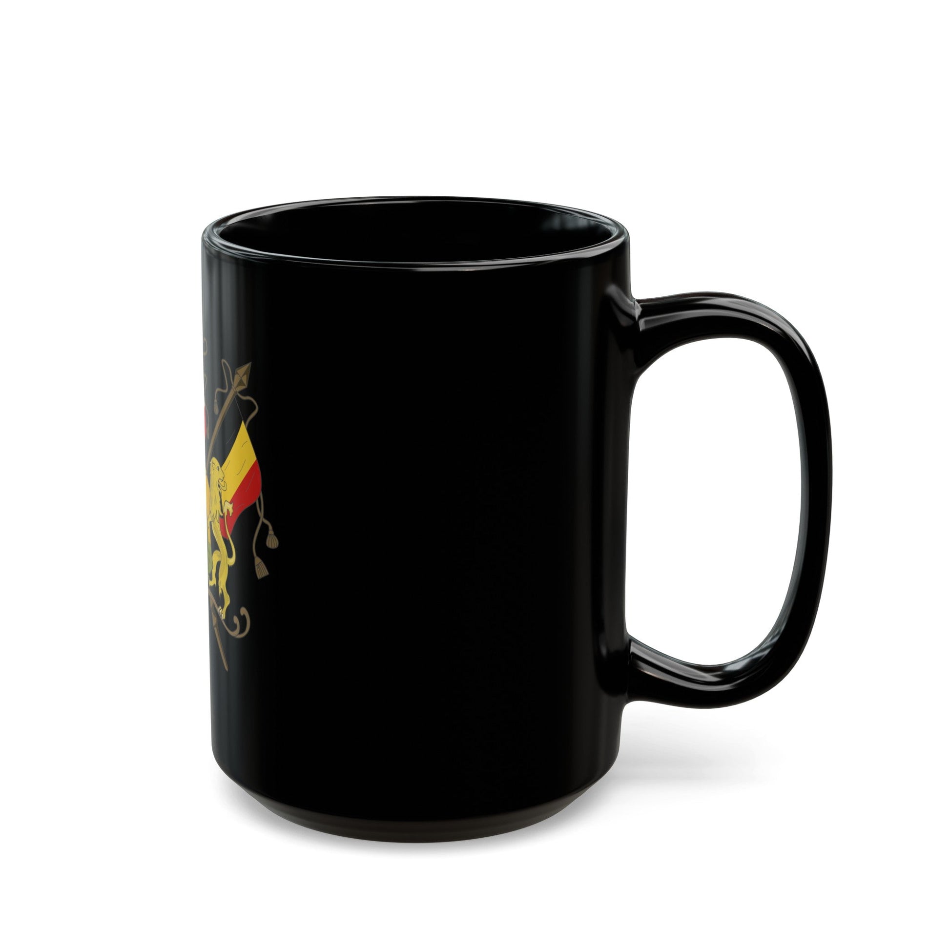 Coat of arms of Neutral Moresnet - Black Coffee Mug-The Sticker Space