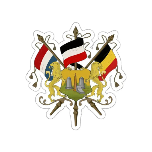 Coat of arms of Neutral Moresnet STICKER Vinyl Die-Cut Decal 2 Inch - The Sticker Space