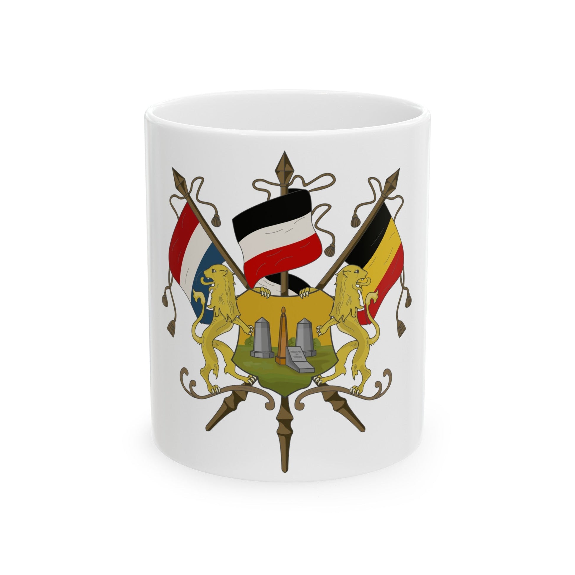 Coat of arms of Neutral Moresnet - White Coffee Mug-11oz-The Sticker Space