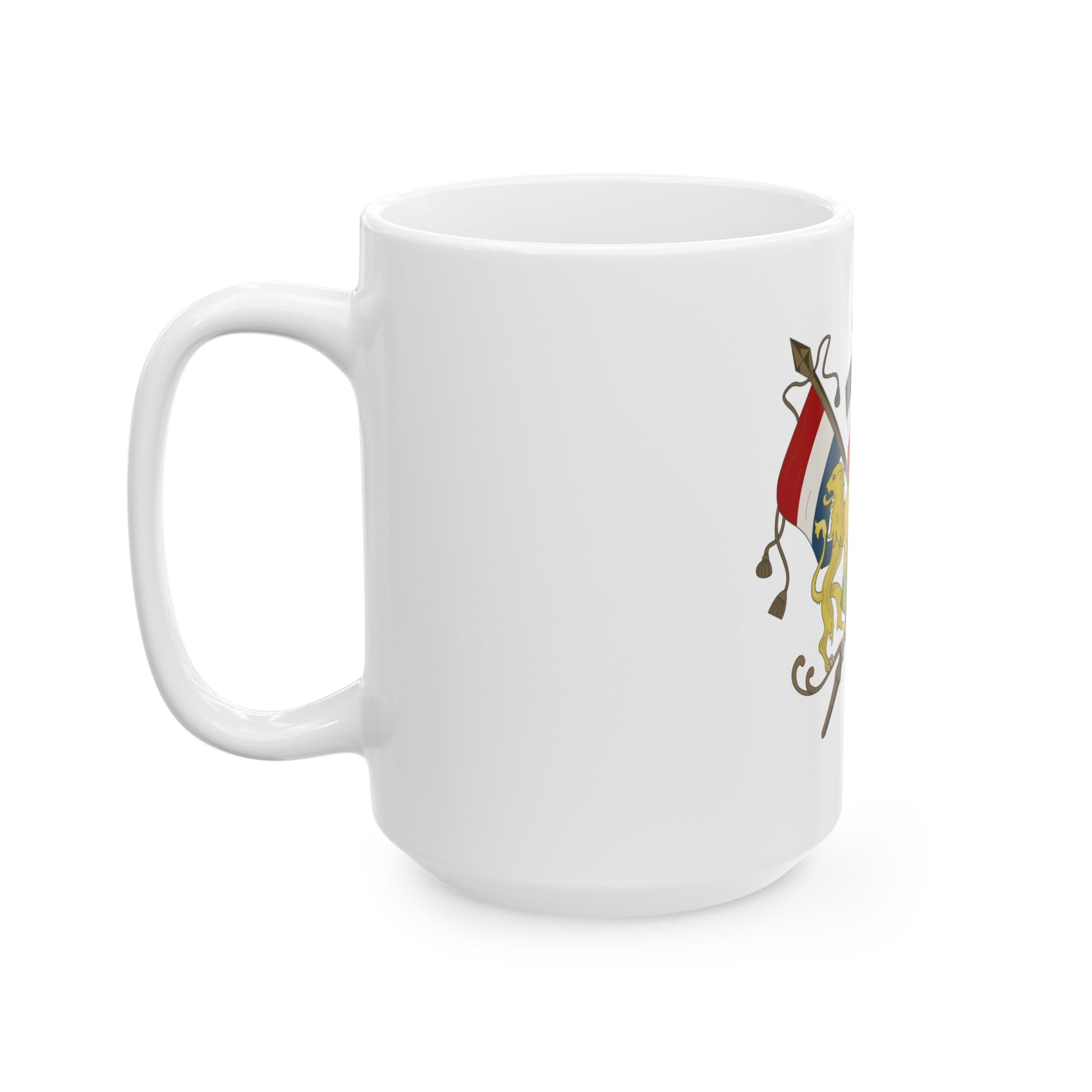 Coat of arms of Neutral Moresnet - White Coffee Mug-The Sticker Space