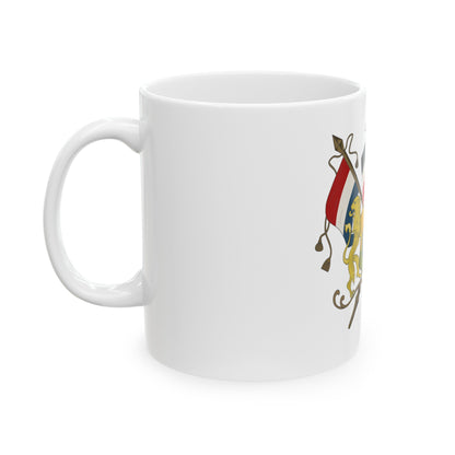 Coat of arms of Neutral Moresnet - White Coffee Mug-The Sticker Space