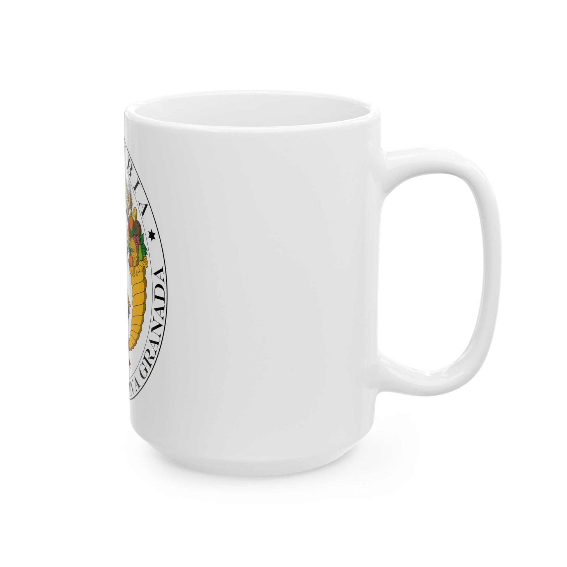 Coat of arms of New Granada (1830) - White Coffee Mug-The Sticker Space