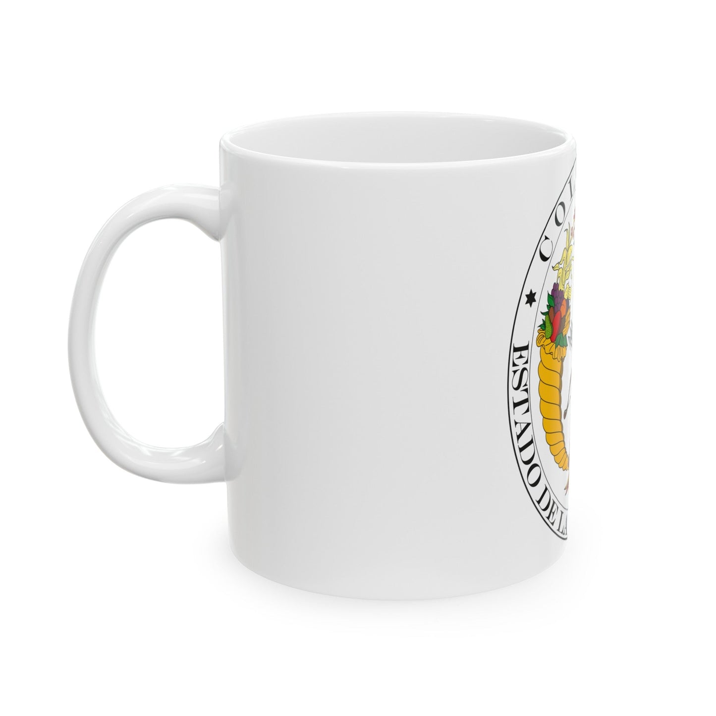 Coat of arms of New Granada (1830) - White Coffee Mug-The Sticker Space