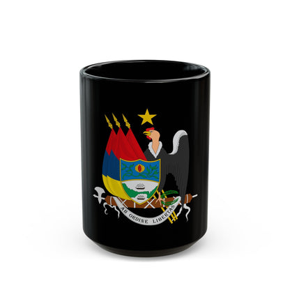 Coat of arms of New Granada (1854) - Black Coffee Mug-15oz-The Sticker Space