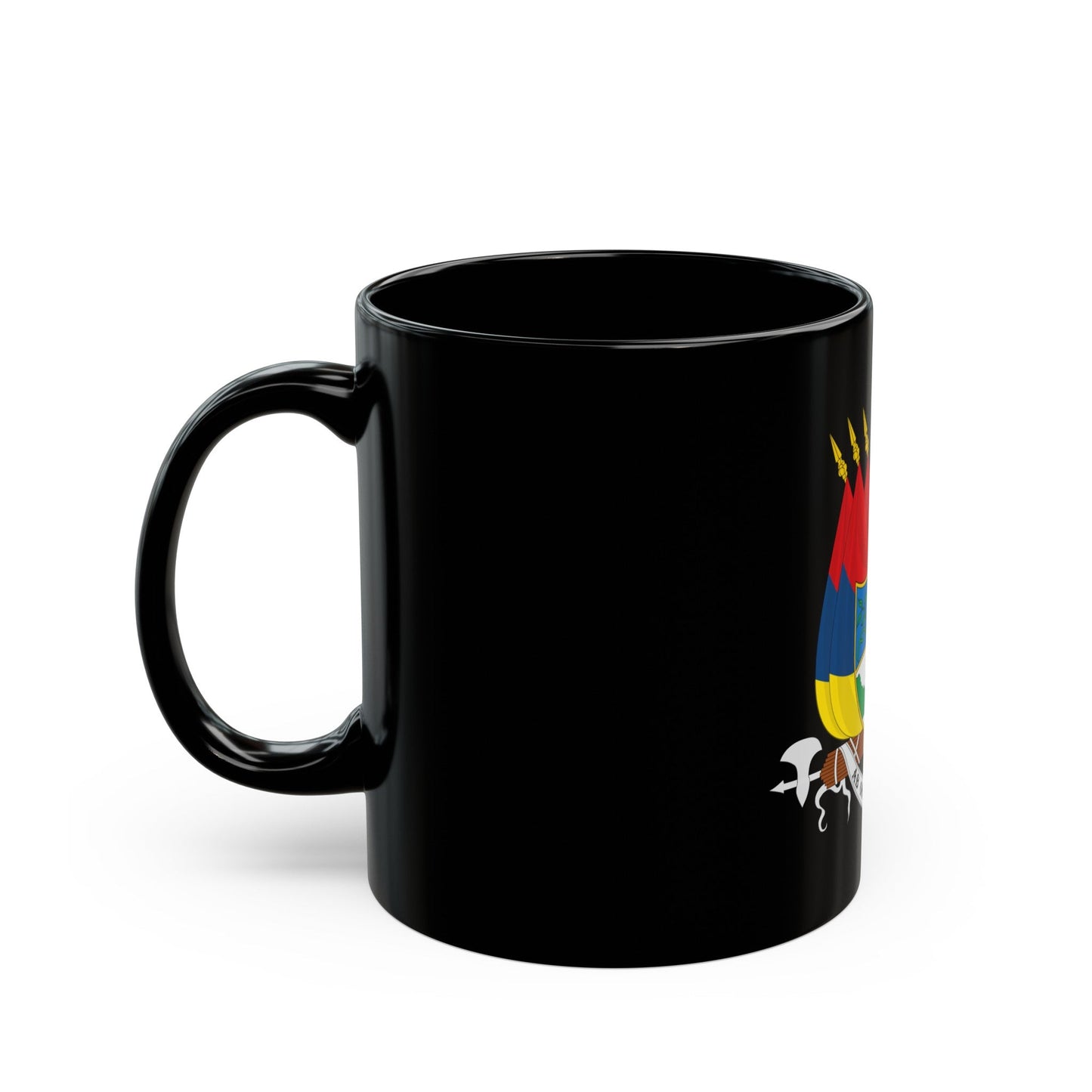 Coat of arms of New Granada (1854) - Black Coffee Mug-The Sticker Space